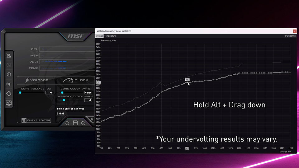 按住Alt键拖拽曲线